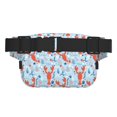 thumbnail image 3 of Fotbe Lobsters Cangurera Cuadrada con Estampado de Doble Capa, Bolsa de Cintura Ajustable Mini para Hombres y Mujeres, 3 of 9