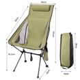 thumbnail image 1 of Silla plegable, nueva y mejorada, portátil para exteriores, para playa, 1 of 6