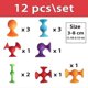 thumbnail image 2 of Soft Silicone Sucker Popular Dart Toy Diy Animal/human Silicone Sucker Model Assembly Decompression Dart Throwing Games For Kids, 2 of 2
