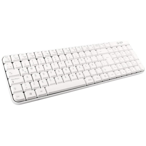 Teclado y Mouse Ghia inalambrico USB Color Blanco. Ghia GT4000WG Walmart en linea