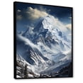 thumbnail image 2 of Designart "Minimalism Winter Mountains Summit painting III" Cottage Floater Framed Canvas Print, 2 of 7