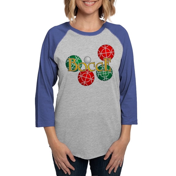 CafePress - Bocce1b Women's Baseball T Shirt - Womens Baseball Tee