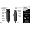 thumbnail image 3 of Oster Professional Common Wealth Edition Fast Feed Clipper + T-Finisher Trimmer Haircut Kit Combo Matte Black Model Number 076300-410 ( 076300 410 ), 3 of 4