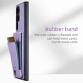 thumbnail image 2 of Compatible with Samsung Galaxy S22 Ultra Flip Wallet Phone Case with Card Holder Elastic,Magnetic Back Flip Kickstand Cover Premium PU Leather Business Classic Style Shockproof Case,Purple, 2 of 7