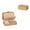 Brown, variant on LANTWOO Travel Jewelry Box, PU Leather Small Jewelry Organizer for Women Girls, Double Layer Portable Mini Travel Case Display Storage Holder Boxes for Stud Earrings, Rings, Necklaces, Bracelets