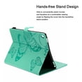 thumbnail image 5 of Dteck Folio Case For iPad Pro 9.7 inch, Lightweight Embossed Butterfly PU Leather Flip Stand Case Cover with Card/Stlylus Holder,Green, 5 of 7