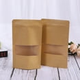 thumbnail image 3 of Bolsa Kraft, 50 piezas, bolsas con cierre hermético para almacenamiento de alimentos, bolsas con cierre hermético, bolsas con cierre hermético de alta capacidad, 3 of 7