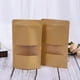 thumbnail image 3 of Bolsa Kraft, 50 piezas, bolsas con cierre hermético para almacenamiento de alimentos, bolsas con cierre hermético, bolsas con cierre hermético de alta capacidad, 3 of 7