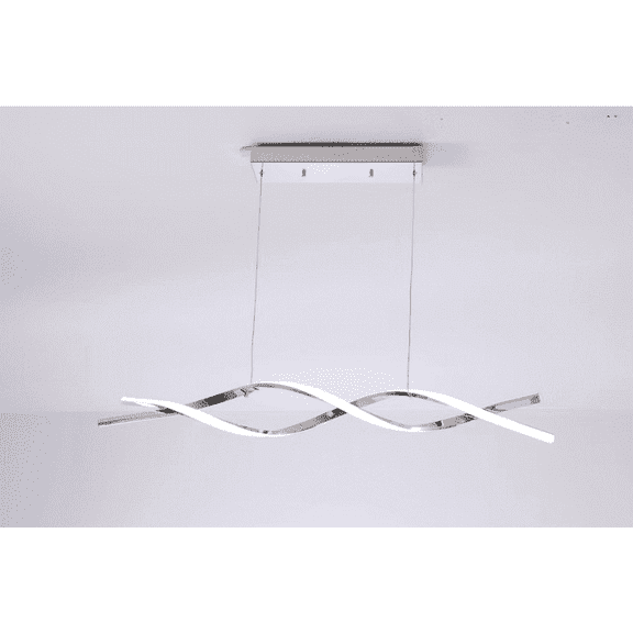 2 Pack LED Wave Pendant Light Bar Chandelier Ceiling Light Kitchen Living Room
