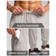thumbnail image 4 of Pantalones deportivos Pudolla Lightweight para hombre, ultra elásticos, color blanco empolvado, 4 of 7