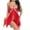 Red, variant on Levmjia Womens Lingerie See Through Babydoll Lace One-Piece Dress Lace Uniform Perspective Seductive Suit
