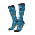 thumbnail image 2 of Bingfone Compression Socks For Women And Men Long Socks For Running Athletic Cycling Nurse-Cute Colorful Owls And Trees, 2 of 9