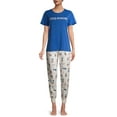 thumbnail image 2 of Secret Treasures Women's Dogs Flannel Joggers, 2 of 6