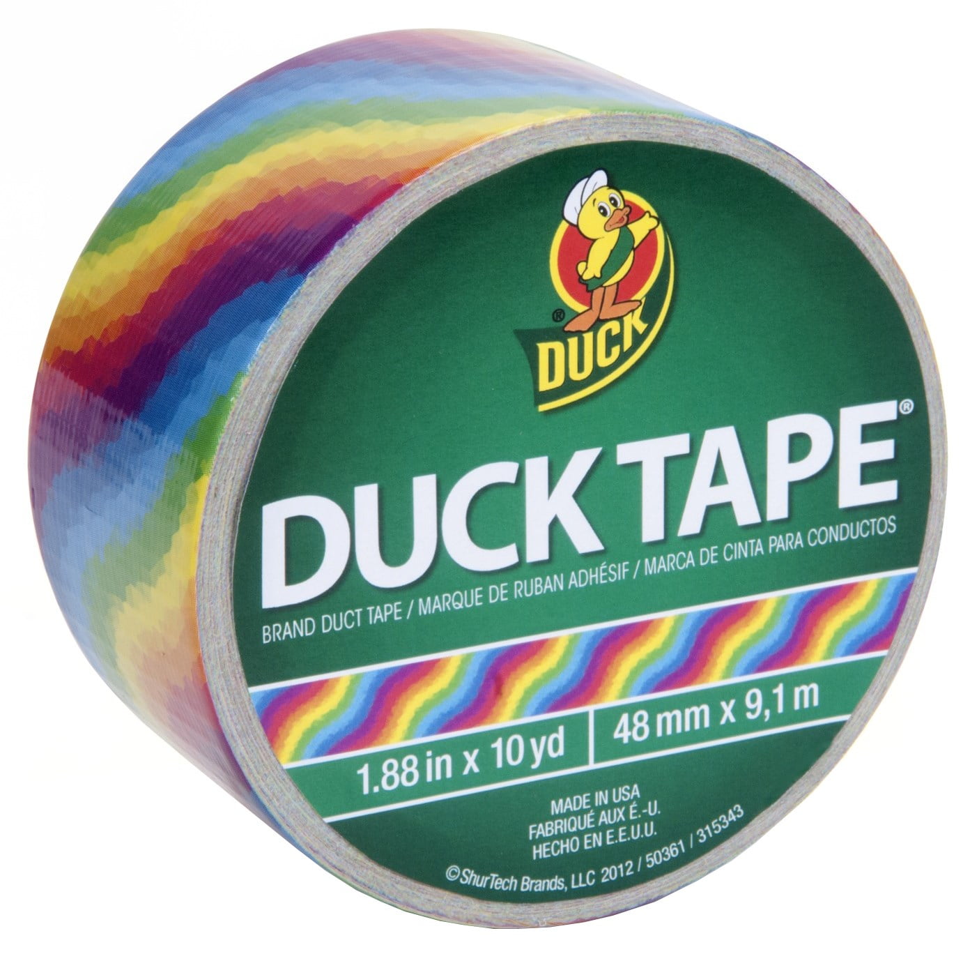 1.88 Inches x 10 Yards... Multi-Color Lace Duck Brand 283045 Printed Duct Tape 