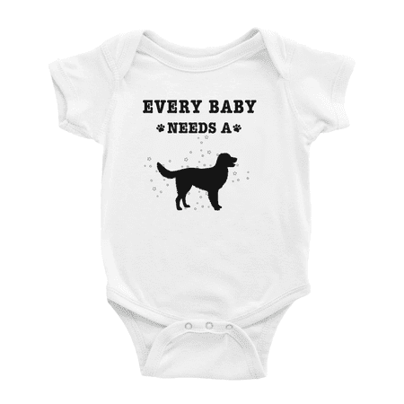 

Every Baby Needs A German Longhaired Pointer Dog Cute Baby Bodysuit For Boy Girl 0-3 Months