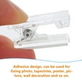thumbnail image 6 of REACHISE 10 Self Adhesive Wall Tapestry Clips Transparent Sticky Photo Paper Flag Hangers, 6 of 8