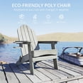 thumbnail image 7 of Dycanpo Folding Adirondack Chairs Set of 5,Fire Pit Patio Garden Chair with Cup Holder,Gray, 7 of 7