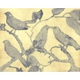 thumbnail image 2 of Stellar Design Studio 14x12 White Modern Wood Framed Museum Art Print Titled - Yellow-Gray Birds 1, 2 of 4