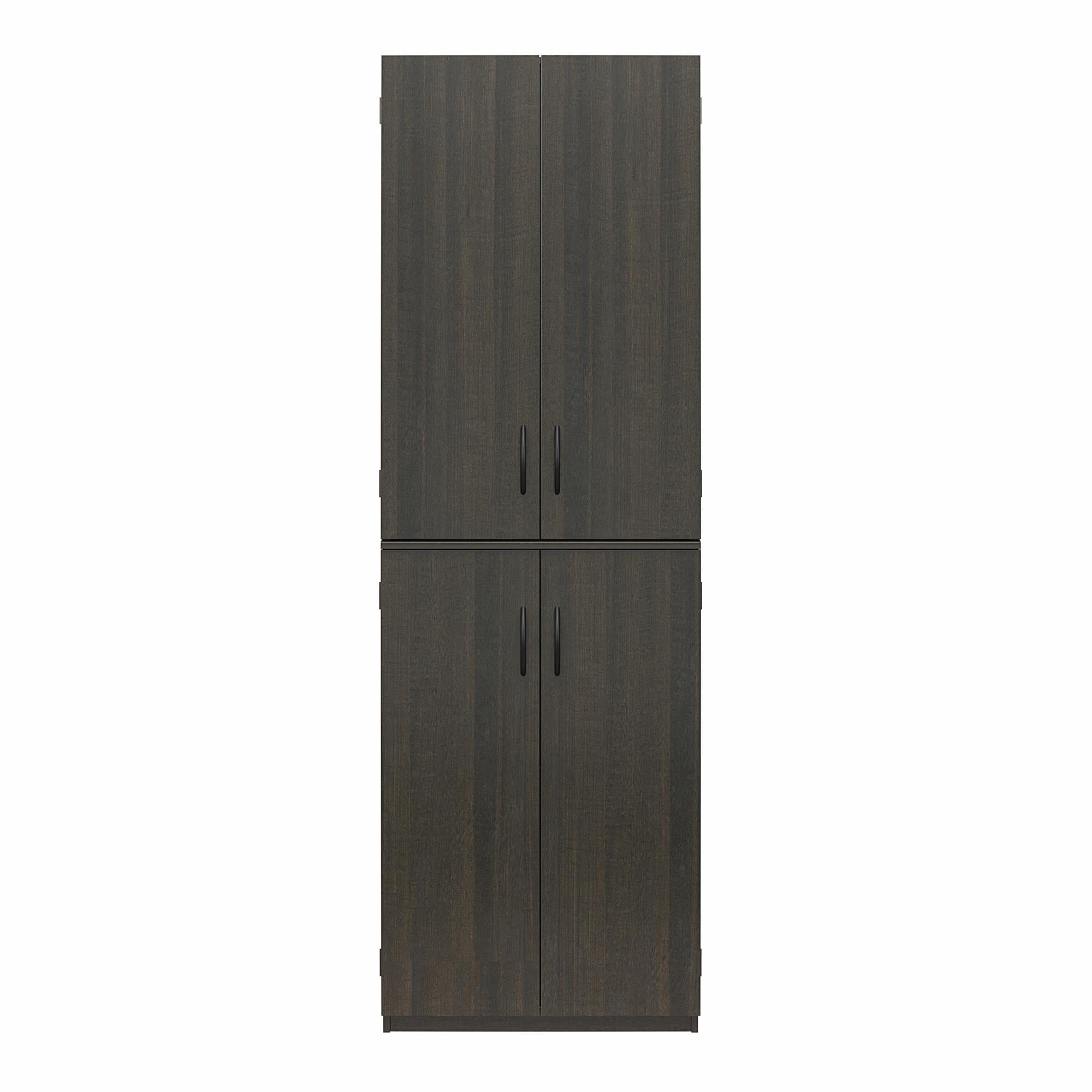 Mainstays 72" 4-Door Storage Cabinet, Espresso