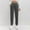 Gray, variant on Velvet Pants for Women Elastic High Waist Pull on Straight Leg Casual Trousers with Pocket New Wide Leg Pants Women Casual Army Green L
