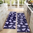 thumbnail image 4 of Kitchen Rugs Sets Of 2,Dark Purple Halloween Ghosts with Boo Anti Fatigue Kitchen Mat Rugs Non Slip Washable,Decorative Kitchen Floor Mats for Kitchen,Sink,Laundry,17"X47", 4 of 5