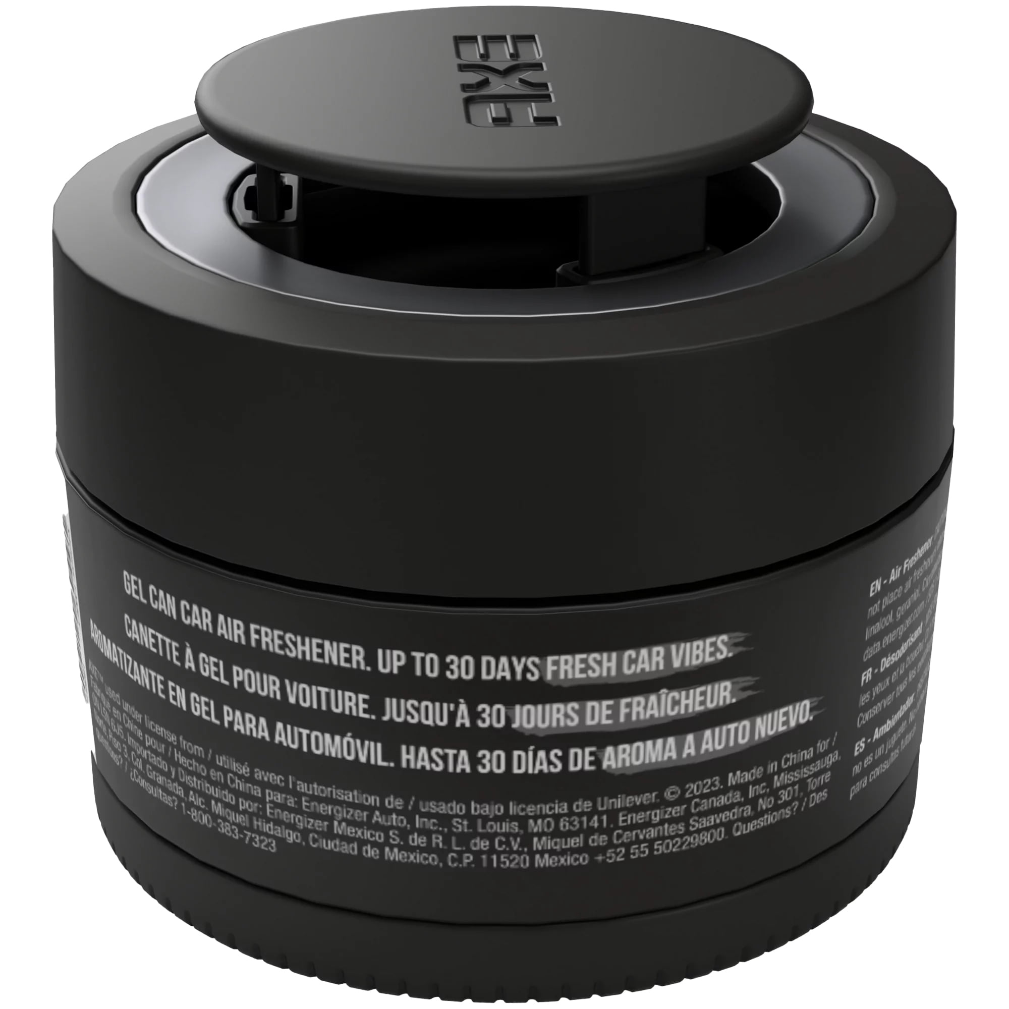 AXE Black Car Air Freshener Gel Can - Odor Eliminator for Strong Odor - Long Lasting Fragrance & Effective Car Air Fresheners - Automotive Essential, 4.4 oz, 4 Packs