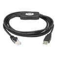 thumbnail image 2 of Eaton Tripp Lite Series USB to RJ45 Rollover Console Cable (M/M) - Cisco Compatible, 250 Kbps, 6 ft., Black - Serial cable - USB (M) to RJ-45 (F) - 6 ft - double shielded - USB 1.1 - black, 2 of 6