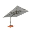 thumbnail image 5 of SimplyShade 10ft Outdoor Square Patio Umbrella with Cross Bar Stand, Cast Silver, 5 of 9