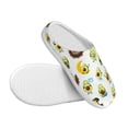 thumbnail image 3 of Wukai Funny Avocado In Mexican Clothes Print Women's Indoor Bedroom Slipper Slip On Shoes, Unisex House Shoes with Anti-Skid Sole for Men, Gift for Women Men-37/38, 3 of 7