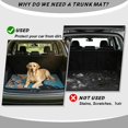 thumbnail image 4 of FOR U DESIGNS Cat Cherry Blossom Moon Print Car Trunk Mat for SUV Sedan Truck Anti-Slip All Weather Cargo Mat Rear Trunk Liner Decoration for Holiday Vacation Camping Picnic, 4 of 7