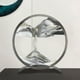 thumbnail image 2 of Cuadro de arena en movimiento con marco redondo de cristal, escena de arena marina con movimiento líquido, ideal para decorar el hogar, la oficina o la estantería (50 ml)., 2 of 7