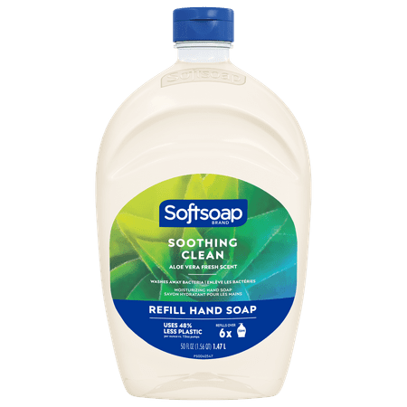 Softsoap Liquid Hand Soap Refill  Soothing Clean  Aloe Vera Fresh Scent  50 oz