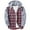 Red, variant on YAYUBA Mens Flannel Hoodie Shirt Casual Button Down Plaid Jacket Shirts Stylish Long Sleeve Shirts with Pocket