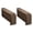 Millet brown, variant on Lynono Co.,Ltd 2PCS Elastic Furniture Arm Cover Velvet Fabric Couch Armrest Protectors Washable