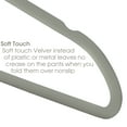 thumbnail image 2 of Elama Non Slip Velvet Clothing Hangers, 30 Pack, Gray, 2 of 3