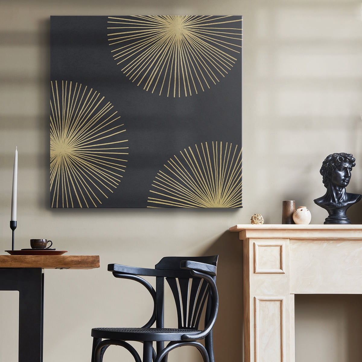 Wexford Home Bursts II-Premium Gallery Wrapped Canvas, 16" x 16" - Ready to Hang
