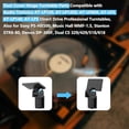 thumbnail image 4 of Bisagra de cubierta antipolvo Sxkxm compatible con los modelos Audio Technica AT-PL120, AT-LP120-USB, AT-LP60X, at-LP5. También apto para modelos Sony PS-HX500, Dual CS 429, pieza de repuesto de bisag, 4 of 5