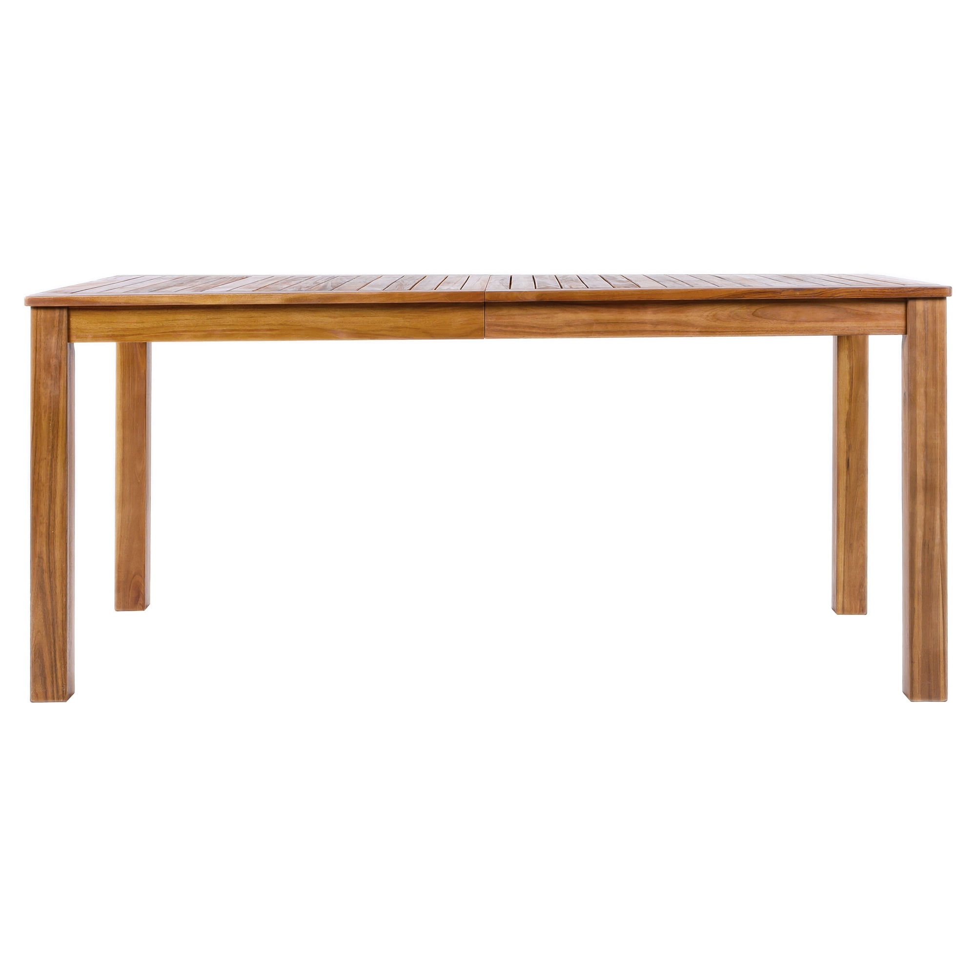 Rectangular Wooden Dining Table, 67 Inch L Outdoor Patio Table for Backyard Garden, Natural