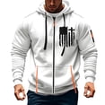 thumbnail image 2 of CONZONE Men's Hoodies Long Sleeve Pullover Hoodie for Men Zip Up Graphic Hooded Sweatshirts With Pocket, 2 of 4