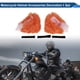 thumbnail image 2 of Accesorios para Casco de Motocicleta Decoración Orejas de Gato Gradientes para Cascos de Motocicleta Bicicleta Esquí Naranja Blanco Pegatina 1 Juego, 2 of 6