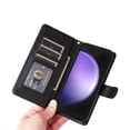 thumbnail image 4 of JTCASES Compatible with Samsung Galaxy S23 FE 5G 6.4 inch Case Wallet Flip Folio Case [Kickstand] with RFID Blocking Card Holders [Shockproof] Wrist Strap Cover for Men Women Girls, Black, 4 of 11