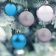 thumbnail image 4 of Lomubue 24Pcs 4cm Christmas Ball Ornament Baubles Xmas Tree Window Hanging Decor Rose-Red, 4 of 8