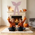 thumbnail image 3 of Large Gothic Bat Giant Bow Halloween Hanging Ornament Indoor Party Christmas Tree Topper Decorations(1Pcs), 3 of 5