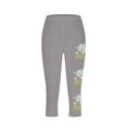 thumbnail image 3 of Pantalones de Ajuste Seco Mujeres Impresas Leggings Recortados Casuales, Pantalones Elásticos Transpirables para el Yoga Y el Uso Diario, 3 of 4