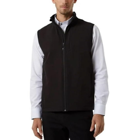 32 Degrees Men's Vest (US, Alpha, Small, Regular, Regular, Black)