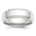 thumbnail image 5 of 14K White Gold 7mm Bevel Edge Comfort Fit Band Ring Size 10.5, 5 of 7