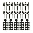 thumbnail image 1 of Greeniant 20 piezas, tapón de gancho, herramienta de plástico, accesorios de pesca, Spinner, aparejos de cambio, aparejos, accesorios para deportes al Pescar Óvalo 003 Greeniant OD030471-03, 1 of 6