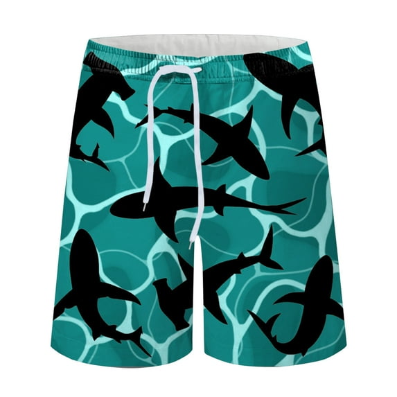 IROINNID Men's Casual Comfy Printed Breathable Loose Vacation Swimming Shorts