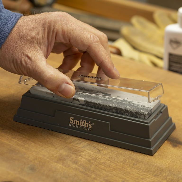 Smith's 6-in Natural Arkansas Bench Stone in the Sharpeners
