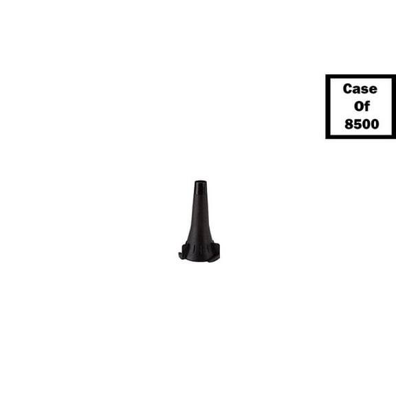 Welch Allyn Ear Speculum Tip Set Round Tip Plastic 4.25 mm Disposabl Case of 8500 - 850 Per Bag, 10 Bags Per Case 52434-U